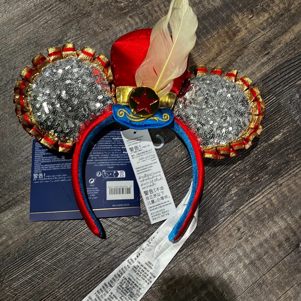 Disney Mickey Mouse Ears Main Attraction Dumbo the Elephant Headband Adult NWT